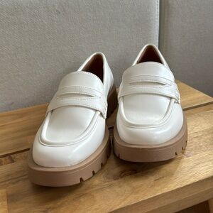 White Chunky Loafers